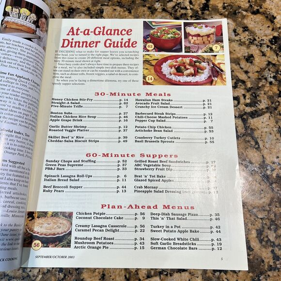 Lot Of Taste Of Homes Quick Cooking Back Issues Recipes Magazines 2003 set Of 6 - Picture 11 of 13